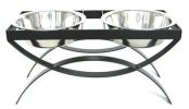Seesaw Double Elevated Dog Bowl